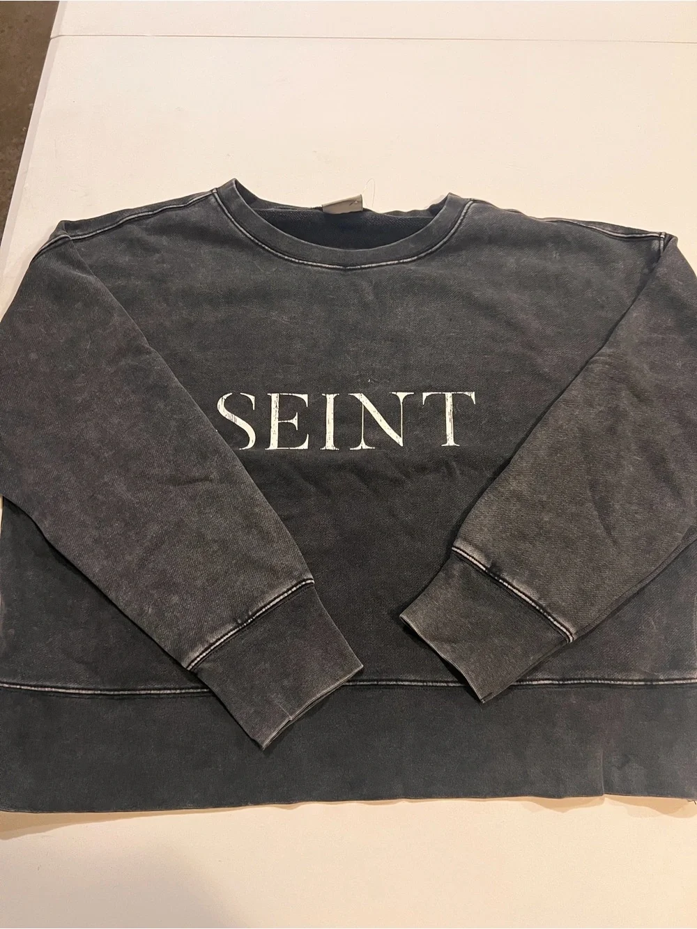 Women’s Charcoal Washed Sweatshirt